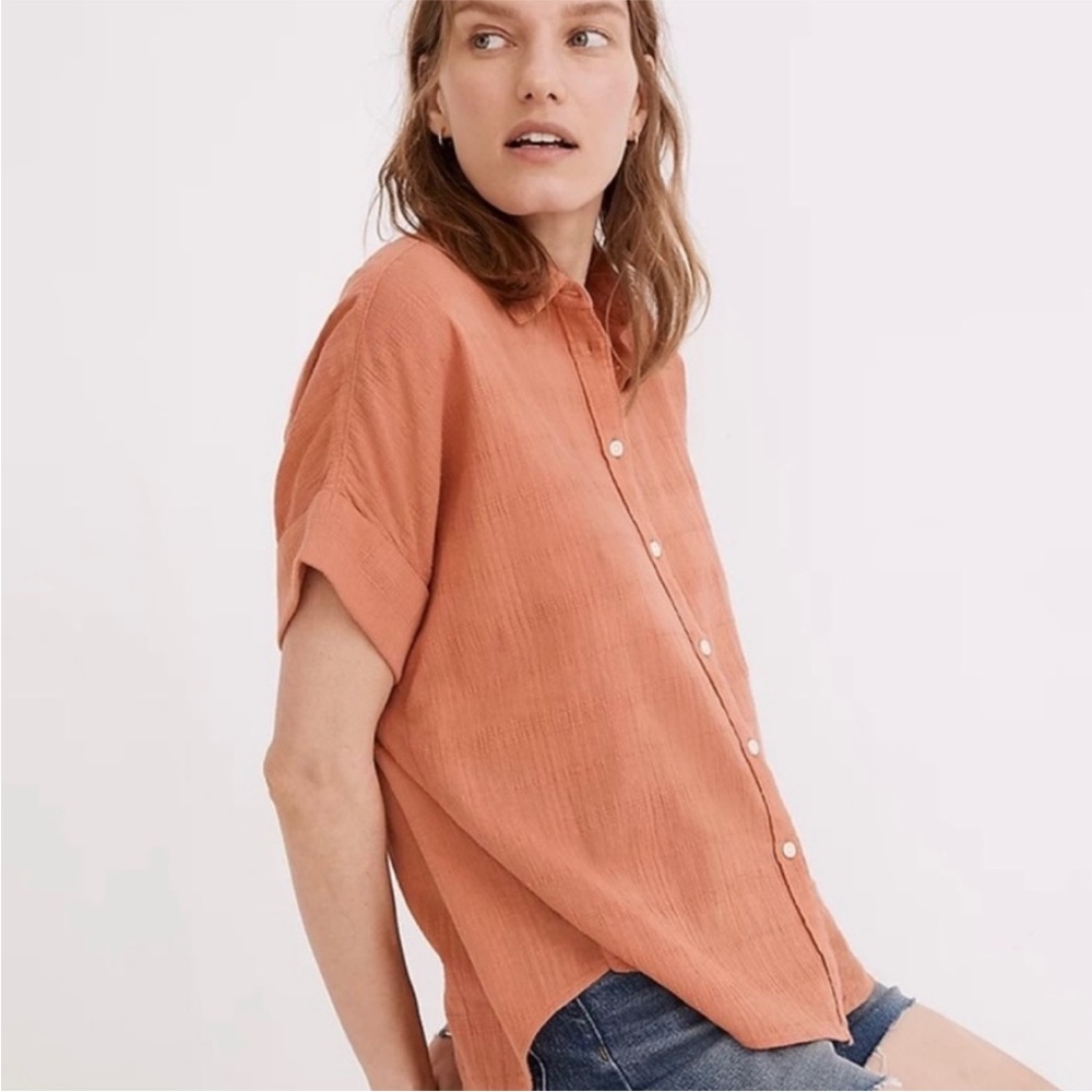 Gauzy Madewell Button-up Courier Shirt